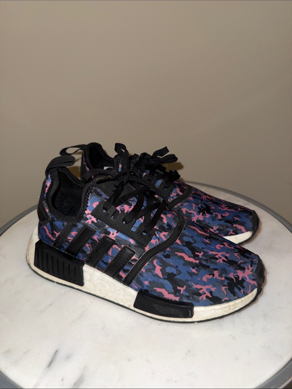 adidas Kids Camouflage Sneakers - Blue & Pink